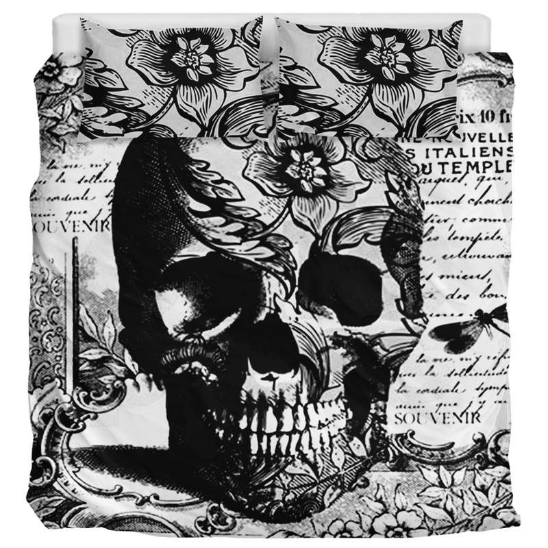 Black White Skull CL12110029MDB Bedding Sets