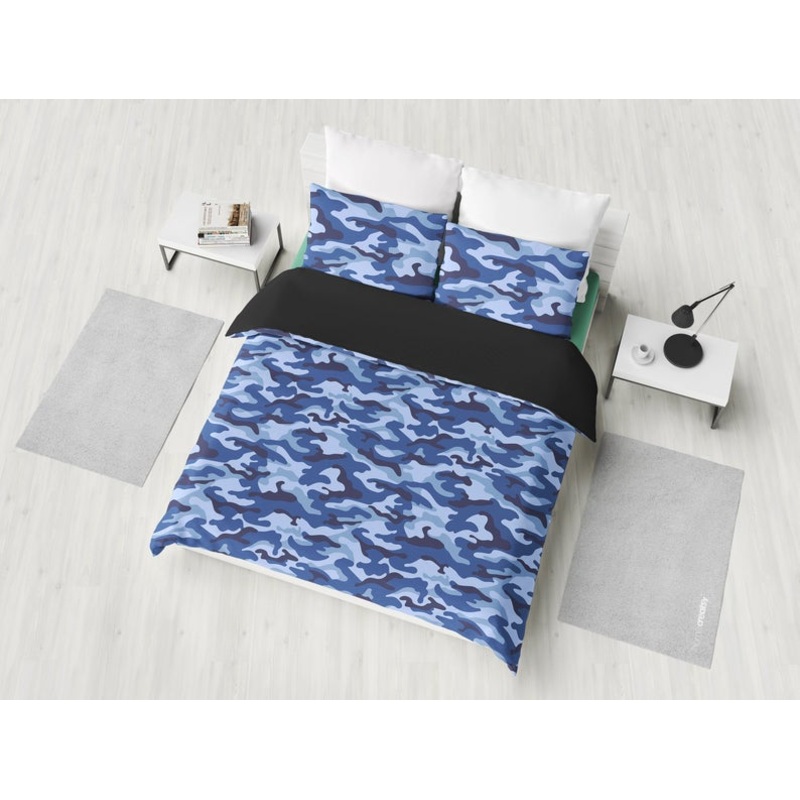 Blue Camouflage Camo CLH101053B Bedding Sets