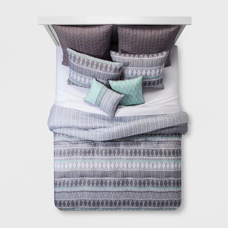 Blue Geometric Dayton CLA2110059B Bedding Sets