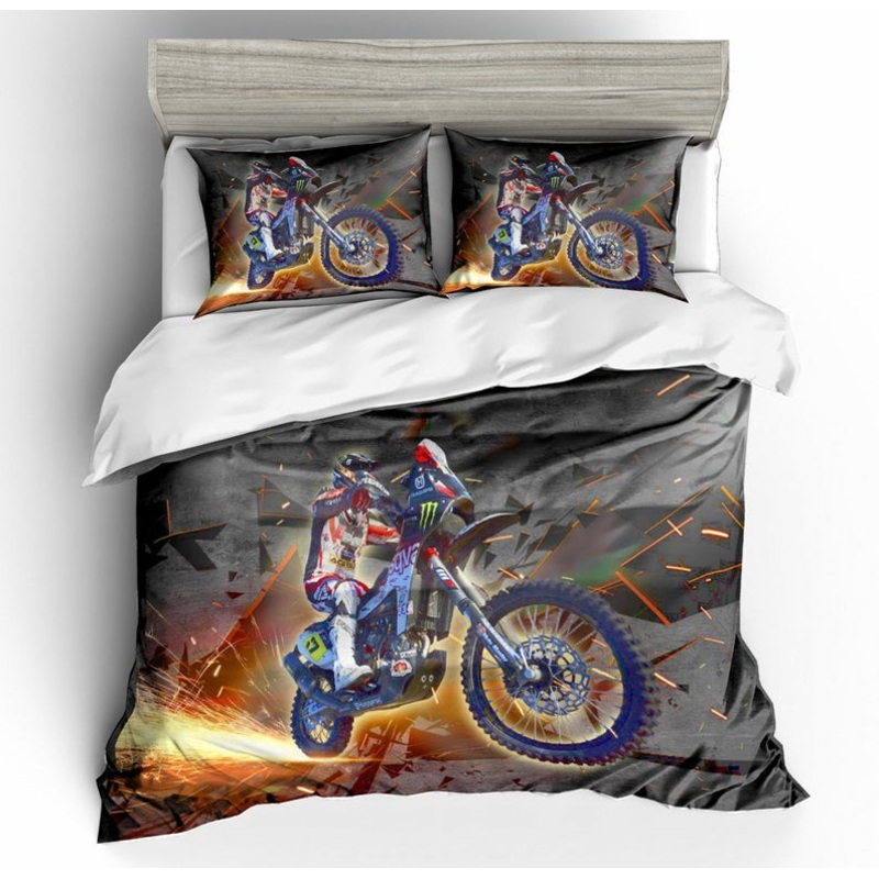 Blue Motor Motorcycle CLA0410035B Bedding Sets