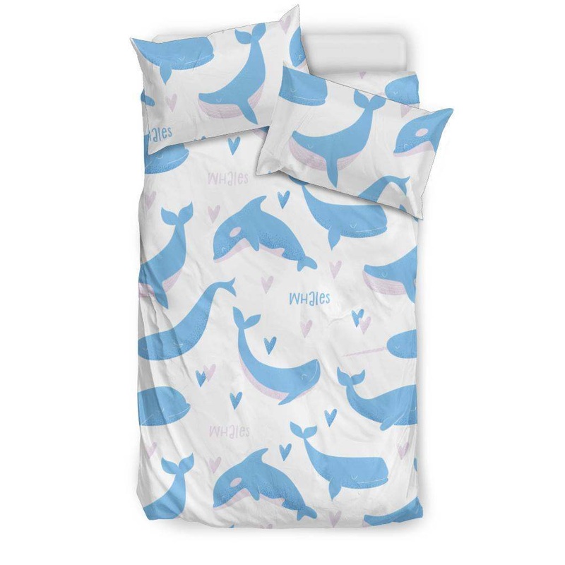 Blue whale pattern CLA28100752B Bedding Sets