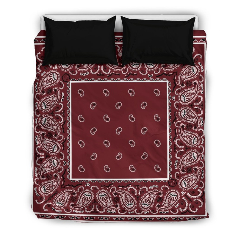 Burgundy Bandana CLM1710069B Bedding Sets