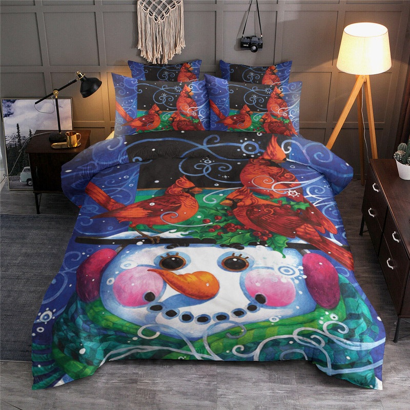 Cardinal Bird And Snowman HM3010009T Bedding Sets