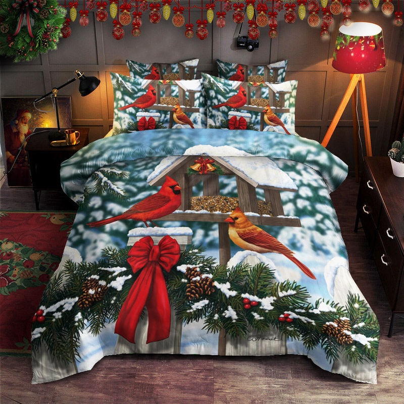 Cardinals Christmas HT2410020T Bedding Sets